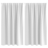 Firany blackout z kółkami 2 pcs Jasna biel 140 x 140 cm