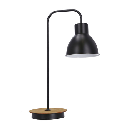 Lampka nocna Vario czarna metalowa loftowa E27
