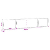 Mur oporowy 6 szt. 60 x 12 x 40 cm Stal Oliwkowy zielony