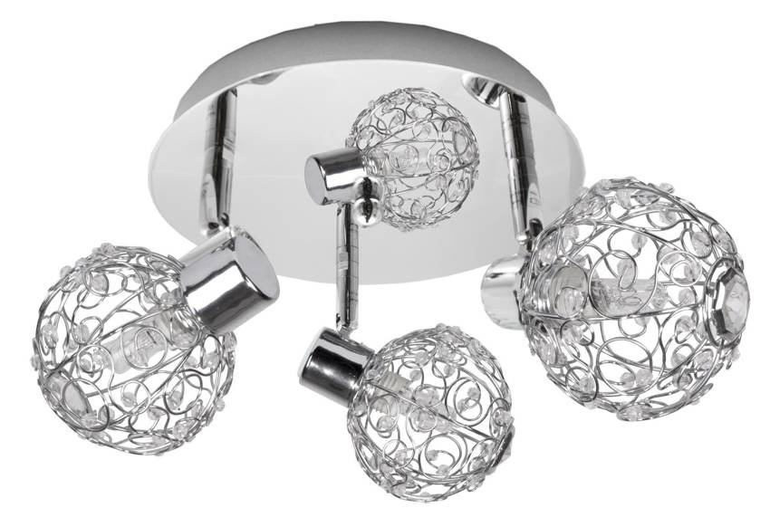 Lampa sufitowa COLLAR reflektor regulowana 3-punktowa do salonu metalowa