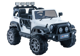 Auto na Akumulator Jeep HP012 Dla Dzieci Światła LED MP3 Białe