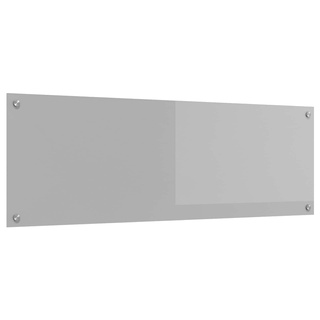 Panel kuchenny Jasnoszary 120 x 40 cm szkło hartowane