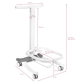 Brodzik do pedicure Comfort na kółkach z funkcją Lift 125922