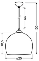 Lampa sufitowa Candellux Studnet 31-96657 E27
