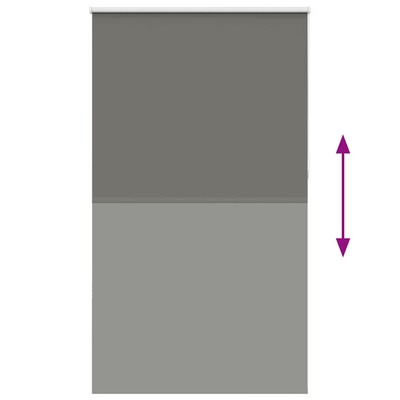 Roleta zaciemniająca szara 140x230cm Szerokość tkaniny 136,6cm