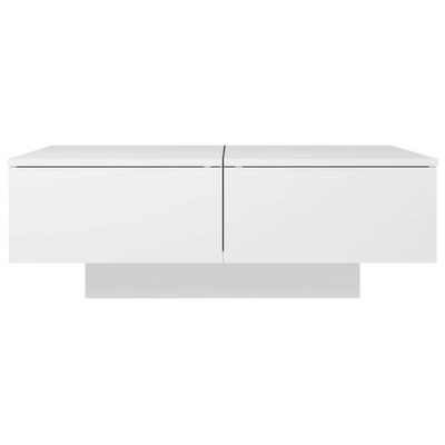 vidaXL Stolik kawowy, biały, 90x60x31 cm, materiał drewnopochodny