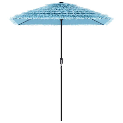 Parasol ogrodowy na stalowym słupku, niebieski, 300x200x250 cm