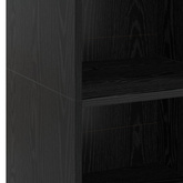 Highboard Czarny dąb 40 x 41 x 124 cm Drewno inżynieryjne