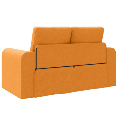 Sofa Bed Ciemny Żółty 148 x 71 x 83 cm tkanina