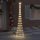 Choinka świąteczna LED z podstawą Ciepła biel 250 cm Metal