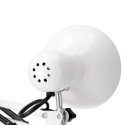 Lampka biurkowa kreślarska PIXI White E27 zestaw biały, podstawa i klips EDO777536 EDO Solutions
