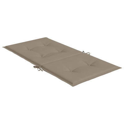 vidaXL Poduszki na krzesła ogrodowe, 6 szt., taupe, 100x50x3 cm