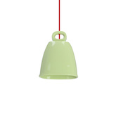 Lampa wisząca SEWILLA zielona - z ceramicznym kloszem - skandynawska lampa nad stół
