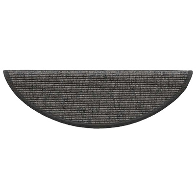 Maty na schody 15 szt. 56x17x3 cm Beżowo-szare półokrągłe
