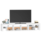 vidaXL Szafka pod TV z oświetleniem LED, biała, 230x36,5x40 cm