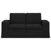 Sofa Czarny 162 x 80 x 82 cm tkanina