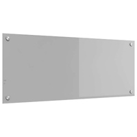 Panel kuchenny Jasnoszary 100 x 40 cm szkło hartowane