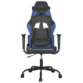 vidaXL Fotel gamingowy, czarno-niebieski, sztuczna skóra wariant 5