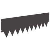 Krawężnik do trawnika 10 szt. 103 x 30 cm Stal Czarny