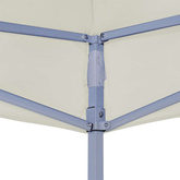 Dach do namiotu imprezowego, 2 x 2 m, kremowy, 270 g/m?