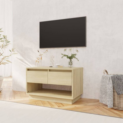 vidaXL Szafka pod TV, dąb sonoma, 70x41x44 cm materiał drewnopochodny
