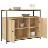 Komoda Sonoma Oak 100x35x80 cm Drewno konstrukcyjne