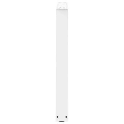 Nogi do stołu jadalnego w kształcie litery V 2 szt. Białe 80x(72-73,3) cm Stal