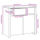 Bufet Drammen Dąb 79 x 43 x 75.5 cm Lite drewno sosnowe