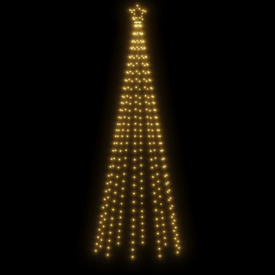 Choinka z kołkiem gruntowym, 310 ciepłych białych LED, 300 cm