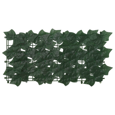 Parawan balkonowy z liśćmi Ciemnozielony 300 x 150 cm