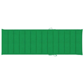 vidaXL Podwójny leżak z zielonymi poduszkami, impregnowana sosna