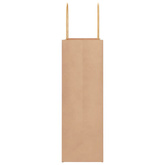 Torby papierowe 250 szt. z uchwytami Brązowe 26x12x35 cm