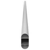 Drążek do szafy 2 pcs Srebrny 964 x 15 x 29 mm Stop Aluminium