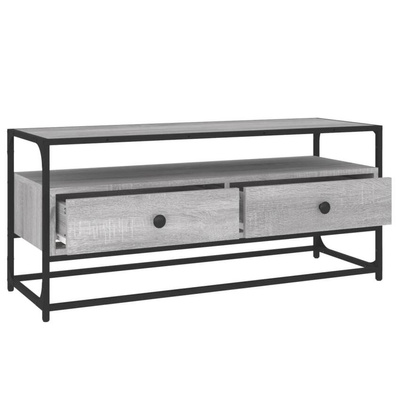 Szafka pod TV, szary dąb sonoma, 100x35x45 cm vidaXL