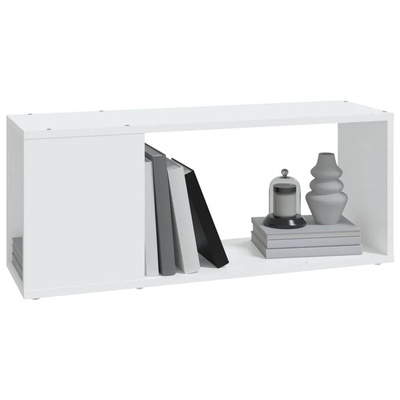 vidaXL Szafka pod TV, biała, 80x24x32 cm, materiał drewnopochodny