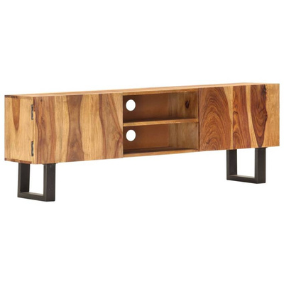 vidaXL Szafka pod TV, 130x30x47 cm, lite drewno sheesham