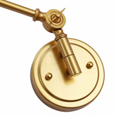 Kinkiet Retro nastawny Czarno Złoty Abruzzo Gloria