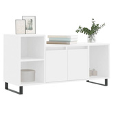 vidaXL Szafka pod TV, biała, 100x35x55 cm, materiał drewnopochodny