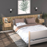 vidaXL Wiszące szafki nocne, 2 szt., dąb sonoma model standard