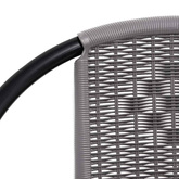 vidaXL Krzesła ogrodowe, 2 szt., rattan PE i stal, 110 kg