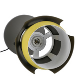 Lampka nocna Falun czarno-żółta metalowa nowoczesna E27