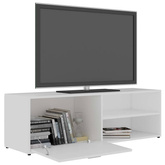 Szafka pod TV, biała, 120x34x37 cm, materiał drewnopochodny vidaXL
