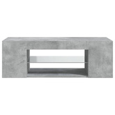 vidaXL Szafka pod TV z oświetleniem LED, szarość betonu, 90x39x30 cm