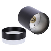 Lampa sufitowa tuba natynkowa czarna GU10 metalowa