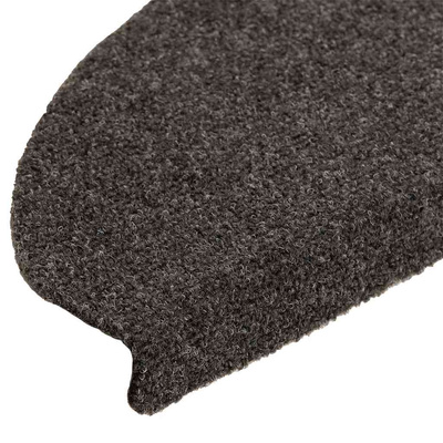 Maty na schody samoprzylepne 5 szt. 65x21x4 cm Antracytowe półokrągłe duże