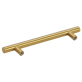 Uchwyty do szafek, 10 szt., złote, 128 mm, stal nierdzewna