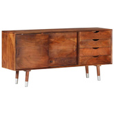 vidaXL Szafka pod TV, 118x30x55 cm, lite drewno akacjowe