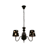 Żyrandol czarny lampa wisząca 3xE14 Batley Ledea 50203105