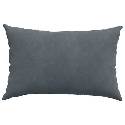 Poduszki na sofę 2 pcs ciemno szary 60 x 40 cm