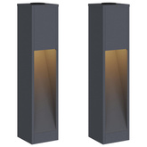Solarna Lampa LED na Ścieżkę 2 pcs Antracyt